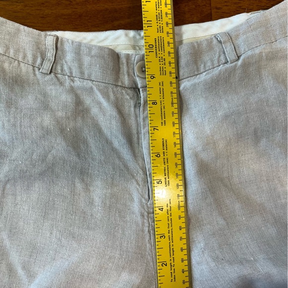 Gap women’s 100% linen tan ivory womens cropped pants size 2 - Picture 8 of 8